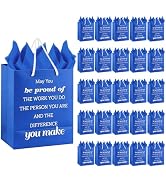 Addblu 50-Piece Christmas Employee Appreciation Gift Bags Bulk - Set Includes 25 Luxury Team Bag ...
