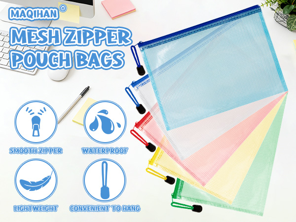 puzzle bags mesh storage bags with zipper mesh pouch storage pouches mesh bag