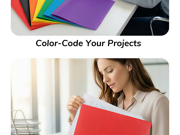 Assorted Color Letter Size File