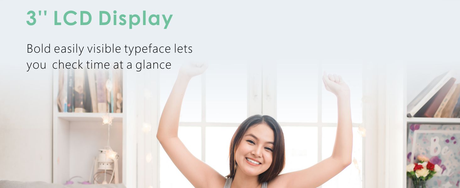 green alarm clock