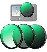 K&F CONCEPT Snap On CPL VND Effect Filter Kit Compatible with DJI Osmo Action 6, 3 Pack CPL Black...
