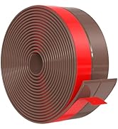 Wide Silicone Weather Stripping Door Seal with Strong Adhesive 2" x 20 ft, Draft Stopper for Gara...