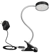 MingBright Clamp-On LED Desk Lamp, 20.5'' Flexible Gooseneck, Energy-Saving Plug-in Task Light, 4...