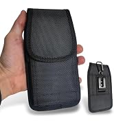 Cell Phone Holster for Men with Belt Clip, Universal Large Phone Pouch for Belt Cellphone Carrier...