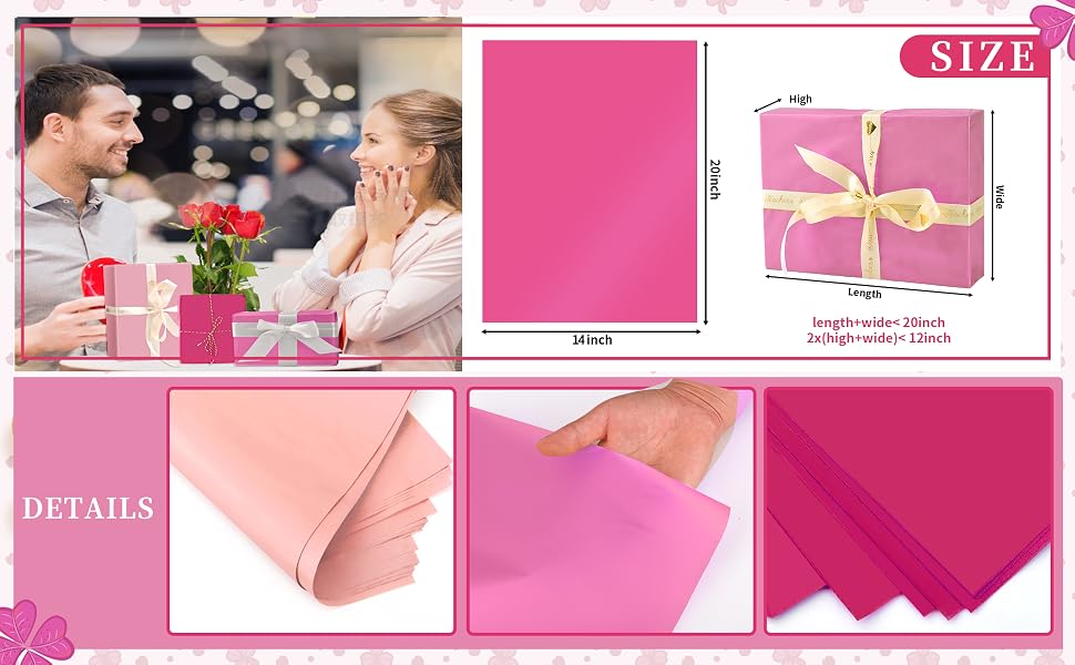 Pink Tissue Paper Set