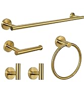 AGKXHDEC 5-Piece Stainless Steel Bathroom Hardware Sets,24 inch Towel Bar,Towel Ring,Toilet Paper...