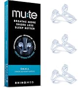 Rhinomed Mute Nasal Dilator for Snore Reduction - Anti-Snoring Aid Solution - Improve Airflow - C...