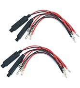 MOXRUQ 4 PCS Motorcycle Turn Signals LED Resistor, 12V Motorbike Turn Signal Indicator Resistor A...