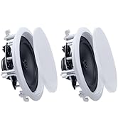 VEVOR in Ceiling Speakers, 8", in-Ceiling & in-Wall Speaker System, Hi-Fi Sound, 150W Peak, 2-Way...