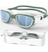Zeligerstar Polarized Swimming Goggles, Unisex Adult Swim Goggles Anti Fog Anti UV Wide View Pool...