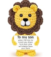 Agantree art Handmade Crochet Lion Gifts for Dad Men for Dad Men Husband Birthday