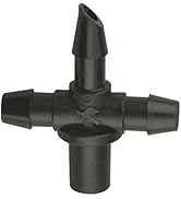 Rain Bird BT25/10PS Drip Irrigation Universal 1/4" Barbed Tee Fitting, 1/4" Drip Tubing, 10-Pack,...