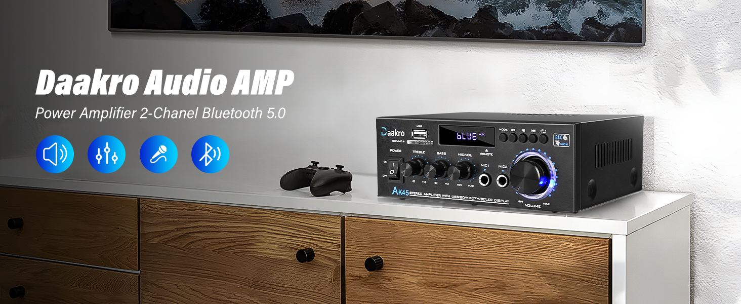 Stereo Audio Amplifier Receiver