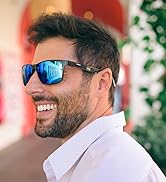 Square Polarized Sunglasses for Men LightWeight Carbon Fiber UV400 Protection Sun Glasses