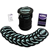 Gliding Exercise Discs: Club Pack for Hardwood Floors (25 Pair, Black) Workout Sliders in Bulk
