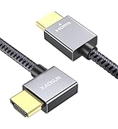 XAOSUN Right Angle HDMI 2.0 Cable 6.6 Feet, Strong Anti-Interference, 18Gbps High Speed Support 4...