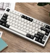 Chilkey ND75 Aluminum Keyboard 75% Percent Wireless Gaming Mechanical Keyboard with LCD Screen, Q...