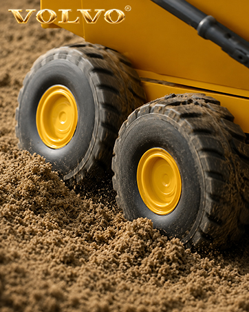 Articulated Hauler Construction Vehicle with Working Lights, and Realistic Sounds