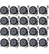 Rechargeable Stage Par Lights U`King RGB 36 LED Uplights Battery Powered with RGB 36W DJ Uplights...