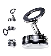 Briteroh Premium Car Phone Holder - 360° Rotatable, Universal Fit 4-7" Devices, Stable for Road T...