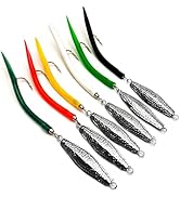 VMSIXVM Diamond Jigs Saltwater Fishing Lures, 1-16oz Casting Jigging Spoon Surf Fishing Sinking F...