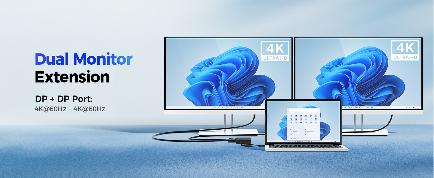 USB4 Mini Dock with Dual DisplayPort
