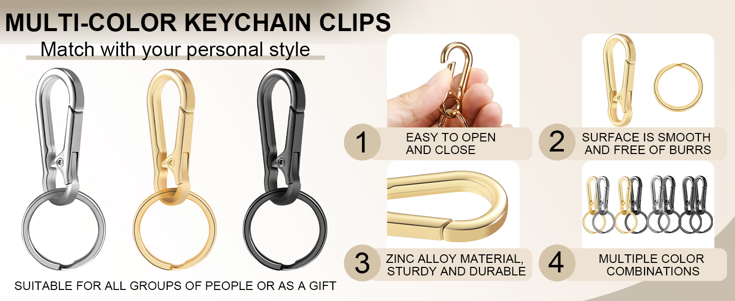 keychain rings clip