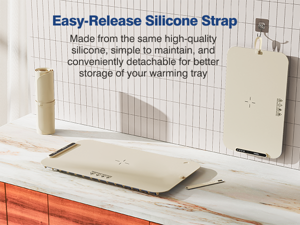 iTRUSOU Silicone Food Warming Mat BW701 Easy-Release Silicone Strap