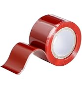 PackYard Self Fusing Silicone Tape 1 in x 5' Red Waterproof Rubber Leak Proof Sealing Silicone Ru...