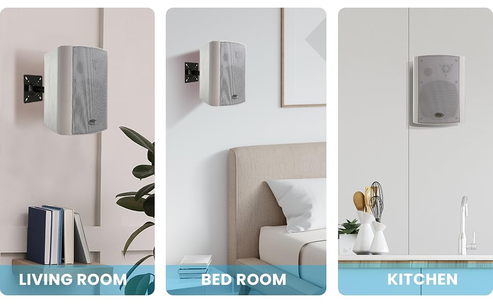 speaker; wall; ceiling; mount; stand; bracket; adjustable; swivel; telescopic; arm; pyle; PSTNDC31