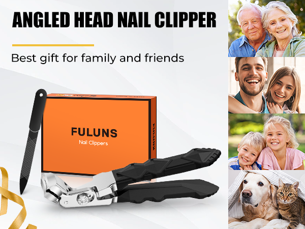 Angled Head Nail Clippers for Seniors for Thick Nails Long Handle Toenail Clippers