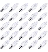25 Pack C9 Led Replacement Christmas Light Bulb, C9 Shatterproof Led Bulb for Christmas String Li...