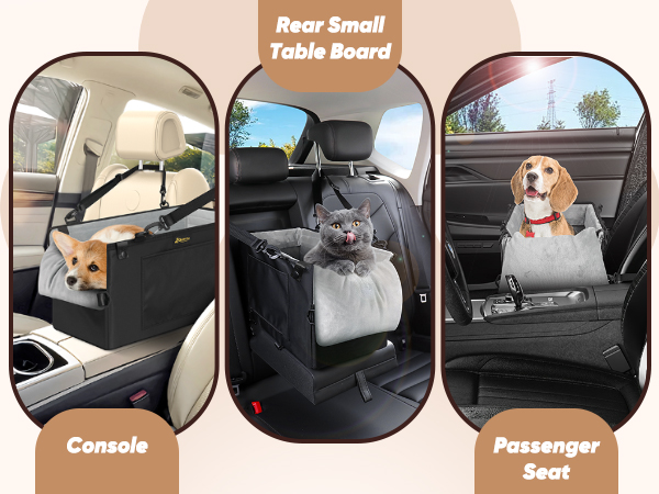 dog car seat for console