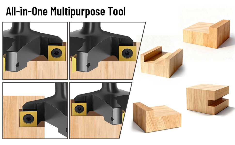 Premium surface router bit with good bending to provides more stable processing.
