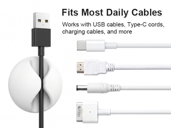 adhesive cord holder