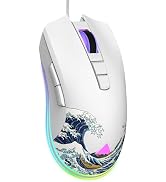 COSTOM Womier G705 USB Wired Gaming Mouse for PC Computer Windows Mac Laptop, Lightweight Silent ...