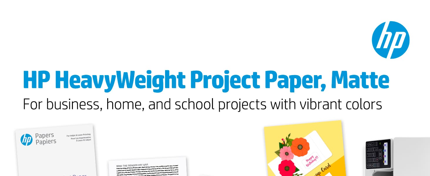 hp heavyweight project paper matte business home school printing