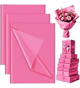 PLULON 60 Sheets Hot Pink Tissue Paper Bulk for Gift Bags, 14 x 20 Inches Gift Wrapping Tissue Pa...