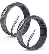 Sovvid 2 Pack Guitar Cable 10ft - Instrument Cable Quarter Inch Cable Electric Guitar Cord 1/4 Gu...
