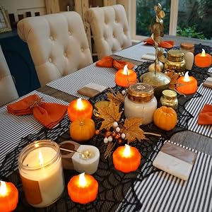 halloween pumpkin tea lights