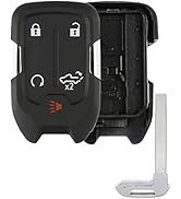 Key Fob Shell, Alliskeys Replacement Smart Remote Key Case Cover 5 Buttons for 2019-2020 GMC Sier...