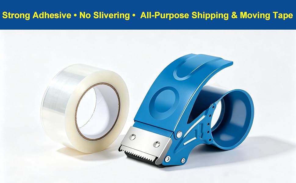 packing tape with dispenser