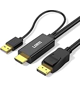HDMI to DisplayPort Cable 4K@60Hz, 6.6ft HDMI to DisplayPort Adapter Not Bidirectional,Uni-Direct...