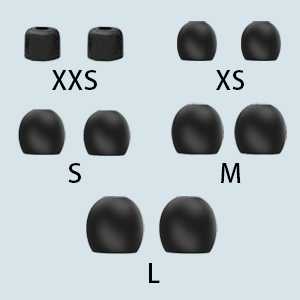 5 sizes eartips