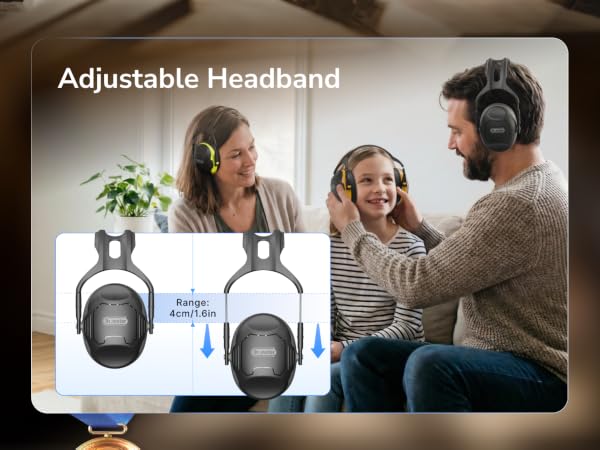 Ear Protection Noise Cancelling Headphones Hearing Protection Earmuffs Ear Muffs for Range Mowing
