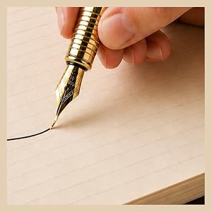 fountain pen writing first line