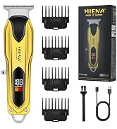 HIENA PRO Professional Hair Trimmer for Men,Cordless Hair Clippers, Electric T-Blade Beard Trimme...