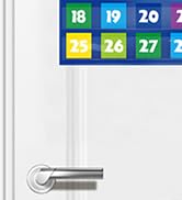 Calendar Pocket Chart, Classroom Monthly Pocket Chart with 76 Cards (68 Illustrated Activity Card...
