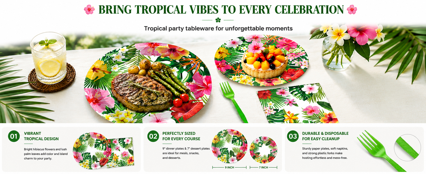 Tropical Luau Tableware