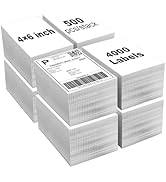 Labelebal 8 Stacks 4" x 6" Fanfold Direct Thermal Labels (101mm x 152mm) Shipping Address Mailing...